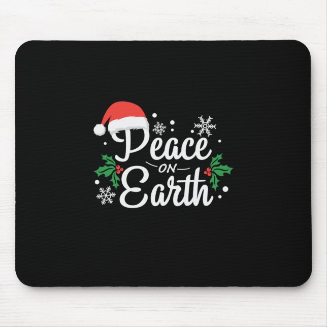 Xmas Peace On Earth Mouse Mat (Front)