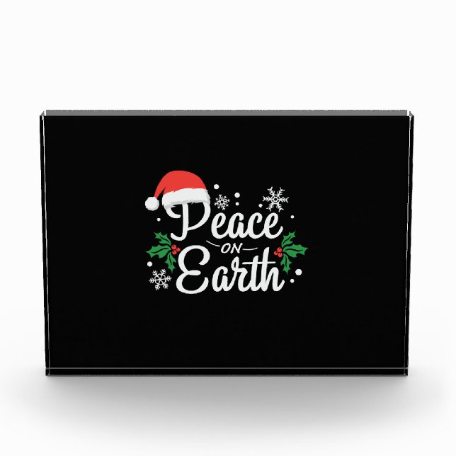Xmas Peace On Earth Photo Block (Front)