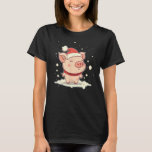 Xmas Pig Santa on Christmas Pig T-Shirt<br><div class="desc">Xmas Pig Santa on Christmas Pig</div>