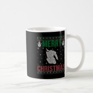 Xmas Pjs Matching Jiu Jitsu Fighter Ugly Christmas Coffee Mug