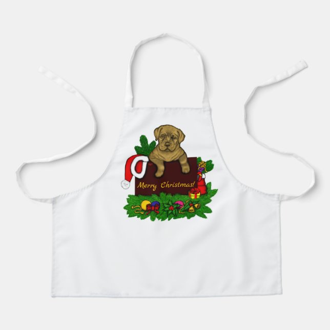 XMas Puppy Apron (Front)