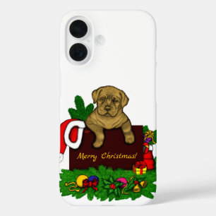 XMas Puppy iPhone 16 Case