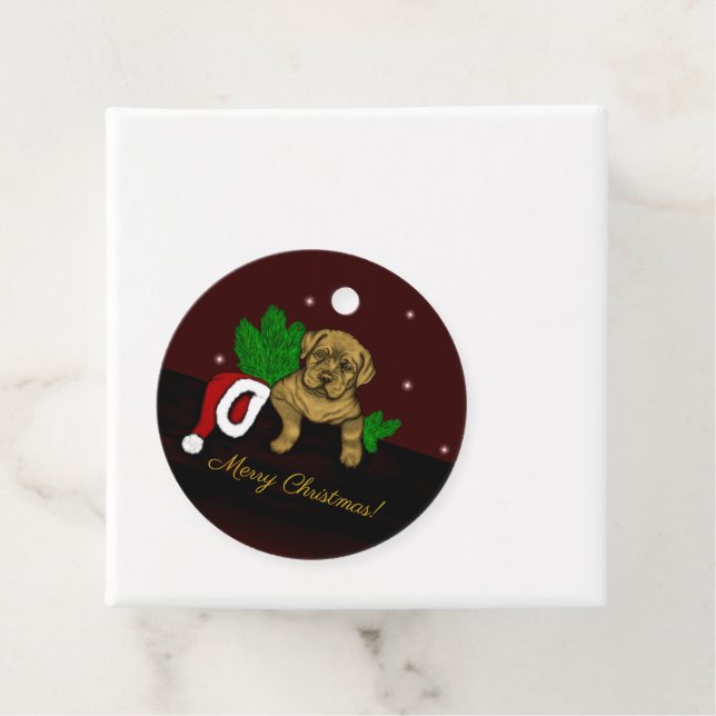 XMas Puppy Favour Tags (In Situ)