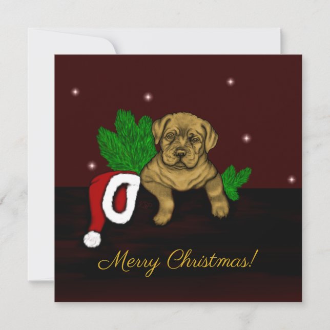 XMas Puppy Holiday Card (Front)