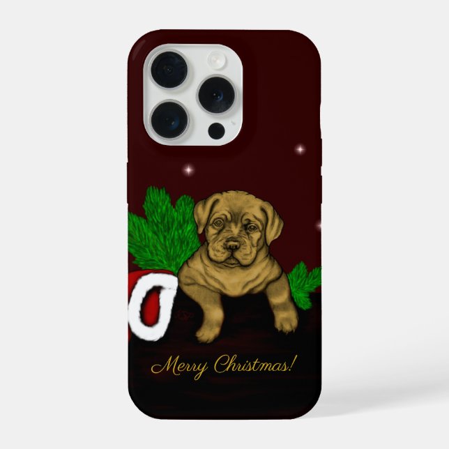 XMas Puppy iPhone Case (Back)
