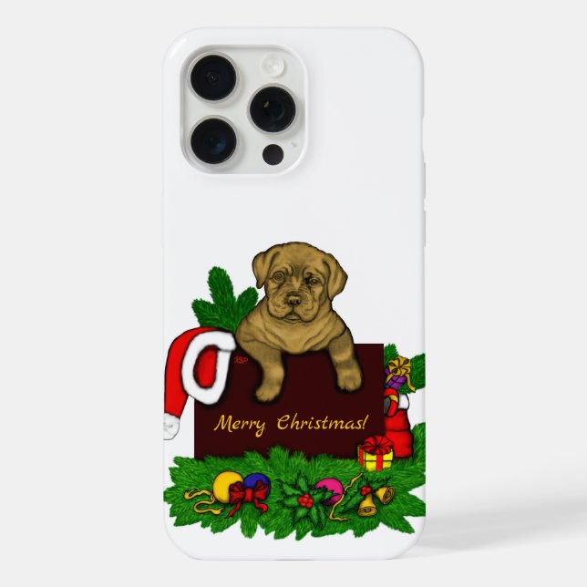 XMas Puppy iPhone Case (Back)