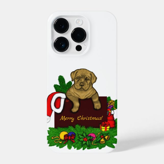 XMas Puppy iPhone Case (Back)
