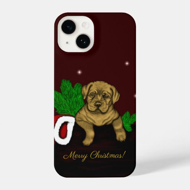 XMas Puppy iPhone Case (Back)