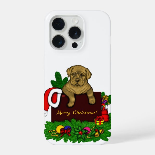 XMas Puppy iPhone Case (Back)