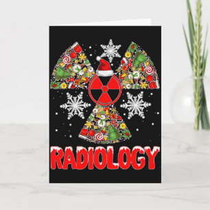 Xmas Radiology Christmas Radiologist Xray Tech Cut Card