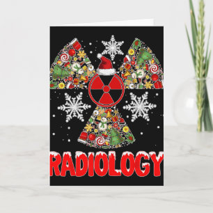 Xmas Radiology Christmas Radiologist Xray Tech Cut Card