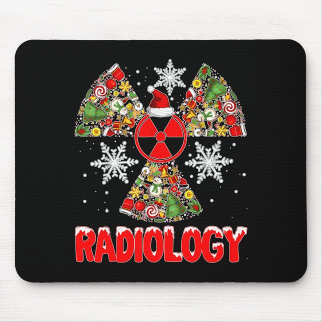 Xmas Radiology Christmas Radiologist Xray Tech Cut Mouse Mat (Front)