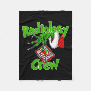 Xmas Radiology Christmas Radiologist Xray Tech Fun Fleece Blanket