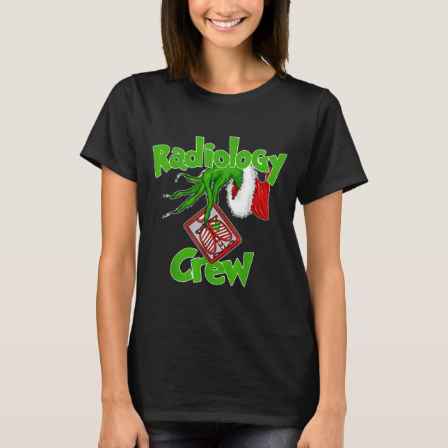 Xmas Radiology Christmas Radiologist Xray Tech Fun T-Shirt (Front)