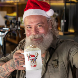 Xmas Reindeer Personalised Name Mug