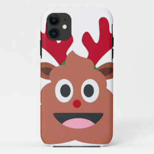 xmas reindeer poo emoji iPhone 11 case