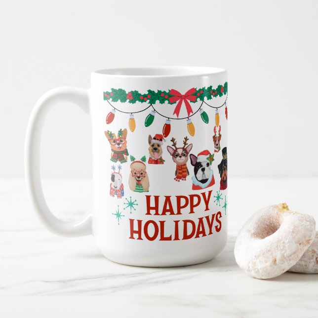 xmas roof coffee mug 15oz (With Donut)