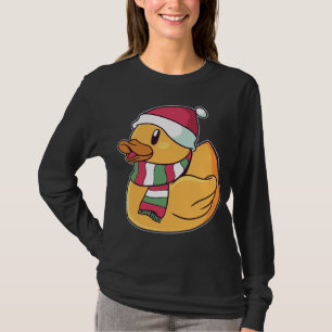 Xmas Rubber Ducky Duckie Duck Christmas Gift Cute T-Shirt