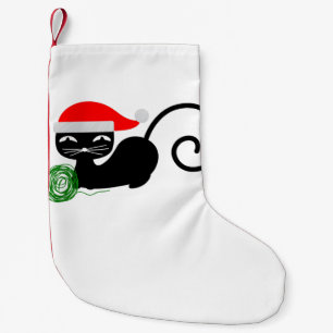 xmas santa cat christmas stocking