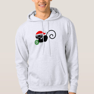 xmas santa cat hoodie
