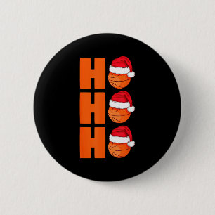 Xmas Santa Claus Basketball Christmas  6 Cm Round Badge
