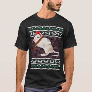 Xmas Santa Hat Gerbil Ugly Christmas T-Shirt
