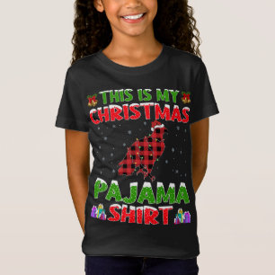 Xmas Santa Hat This Is My Bald Eagle Christmas Paj T-Shirt