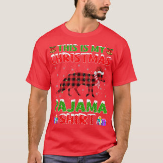 Xmas Santa Hat This Is My Fo Christmas Pajama  T-Shirt
