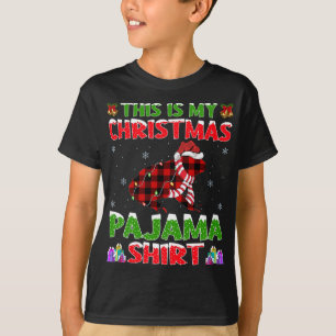 Xmas Santa Hat This Is My Frog Christmas Pajama T-Shirt