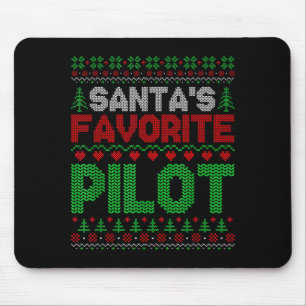 Xmas Santa's Favorite Lot Funny Ugly Christmas Swe Mouse Mat