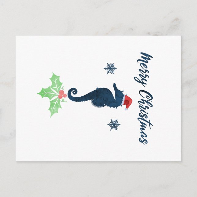 Xmas Seahorse Postcard (Front)