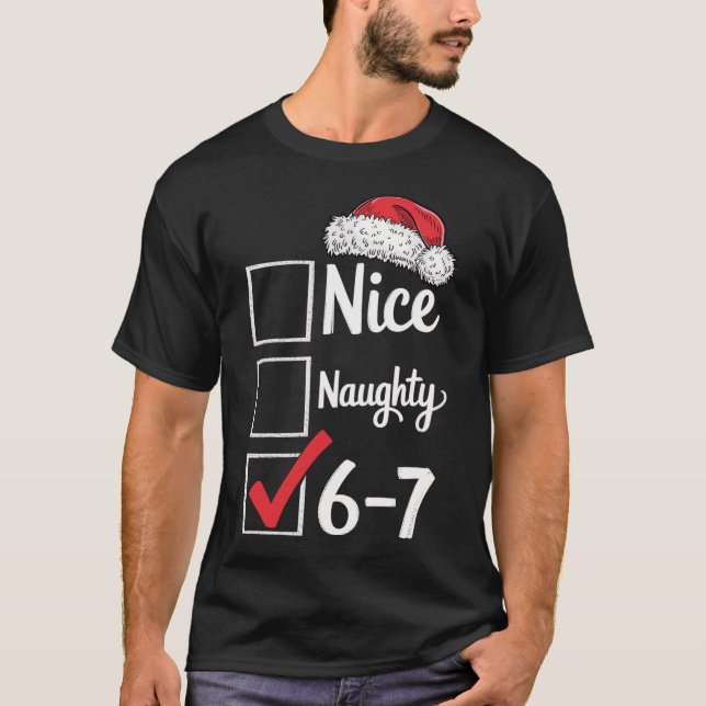 XMAS Shirt – Nice Naughty 6–7 (Front)