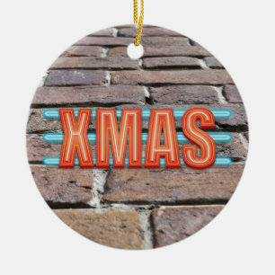 XMAS Sign Ceramic Tree Decoration