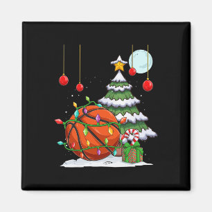 Xmas Sketll Decorate The Tree Lights Moon Christma Magnet