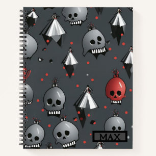 Xmas Skull Notebook