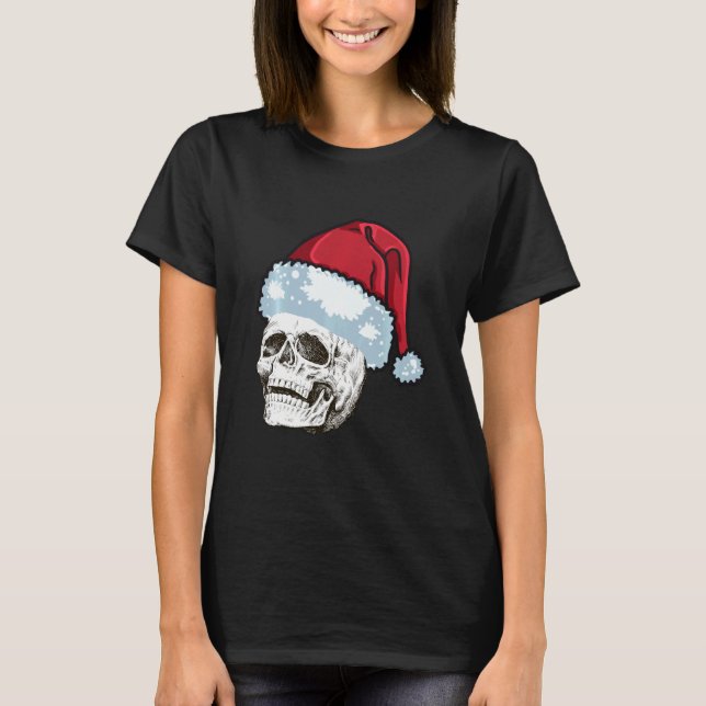 Xmas Skull With Rock´n Roll T-Shirt (Front)