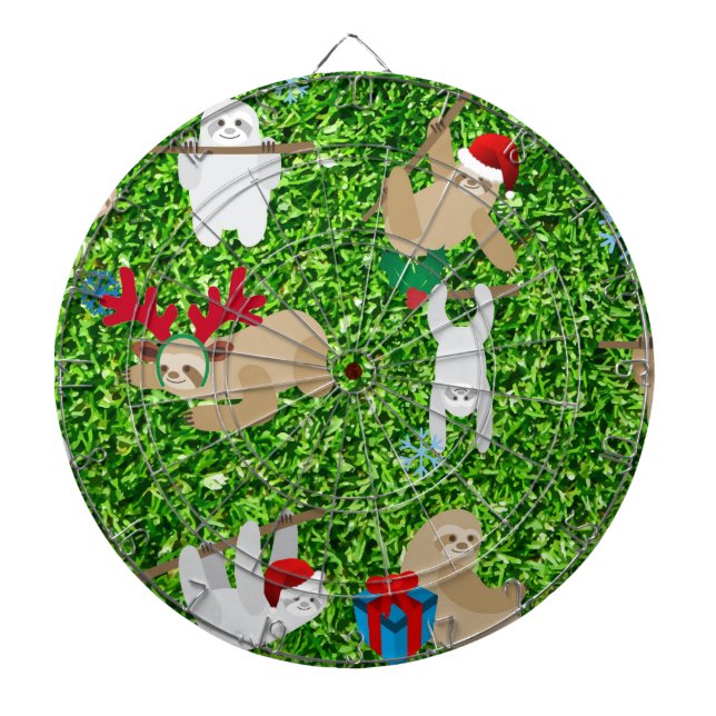 xmas sloth dartboard (Front)