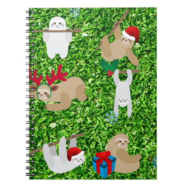 xmas sloth notebook (Front)