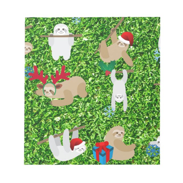 xmas sloth notepad (Front)