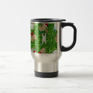 xmas sloth travel mug