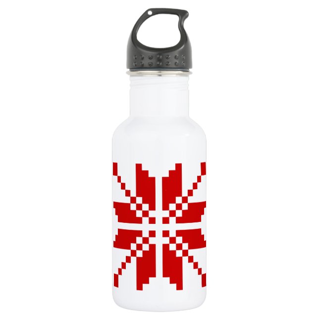 Xmas Snowflake Christmas Pattern 532 Ml Water Bottle (Front)