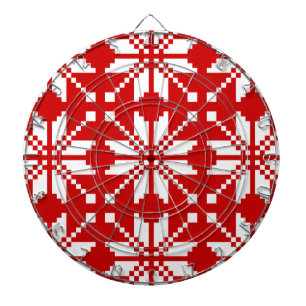 Xmas Snowflake Christmas Pattern Dartboard