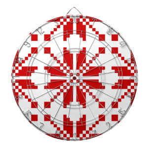 Xmas Snowflake Christmas Pattern Dartboard