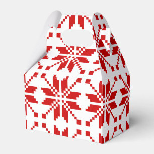 Xmas Snowflake Christmas Pattern Favour Box