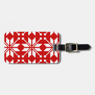 Xmas Snowflake Christmas Pattern Luggage Tag
