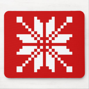 Xmas Snowflake Christmas Pattern Mouse Mat
