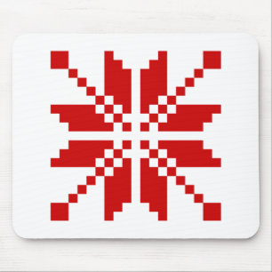Xmas Snowflake Christmas Pattern Mouse Mat