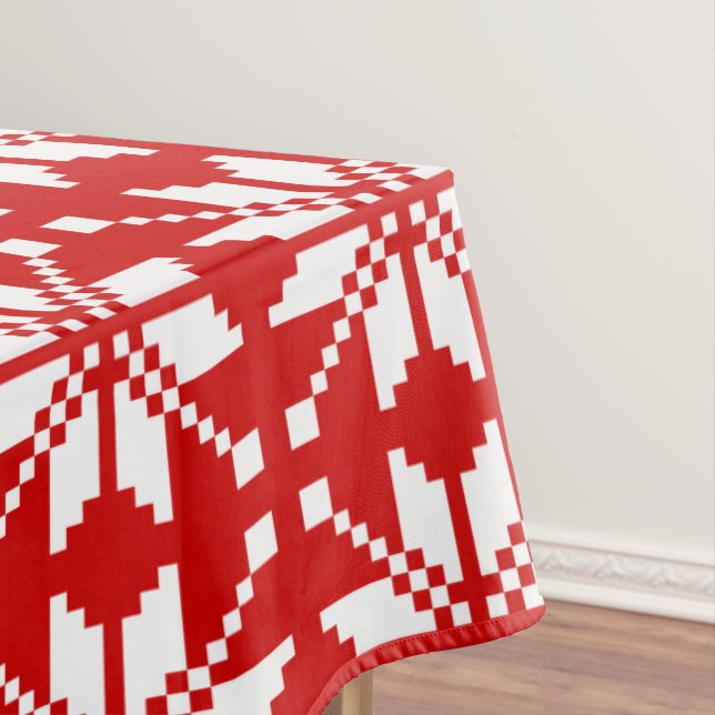 Xmas Snowflake Christmas Pattern Tablecloth (In Situ)