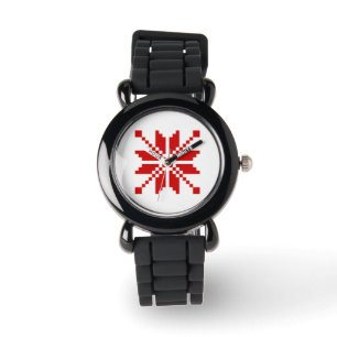 Xmas Snowflake Christmas Pattern Watch