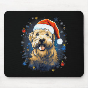 Xmas Soft-coated Wheaten Terrier Dog Christmas Men Mouse Mat
